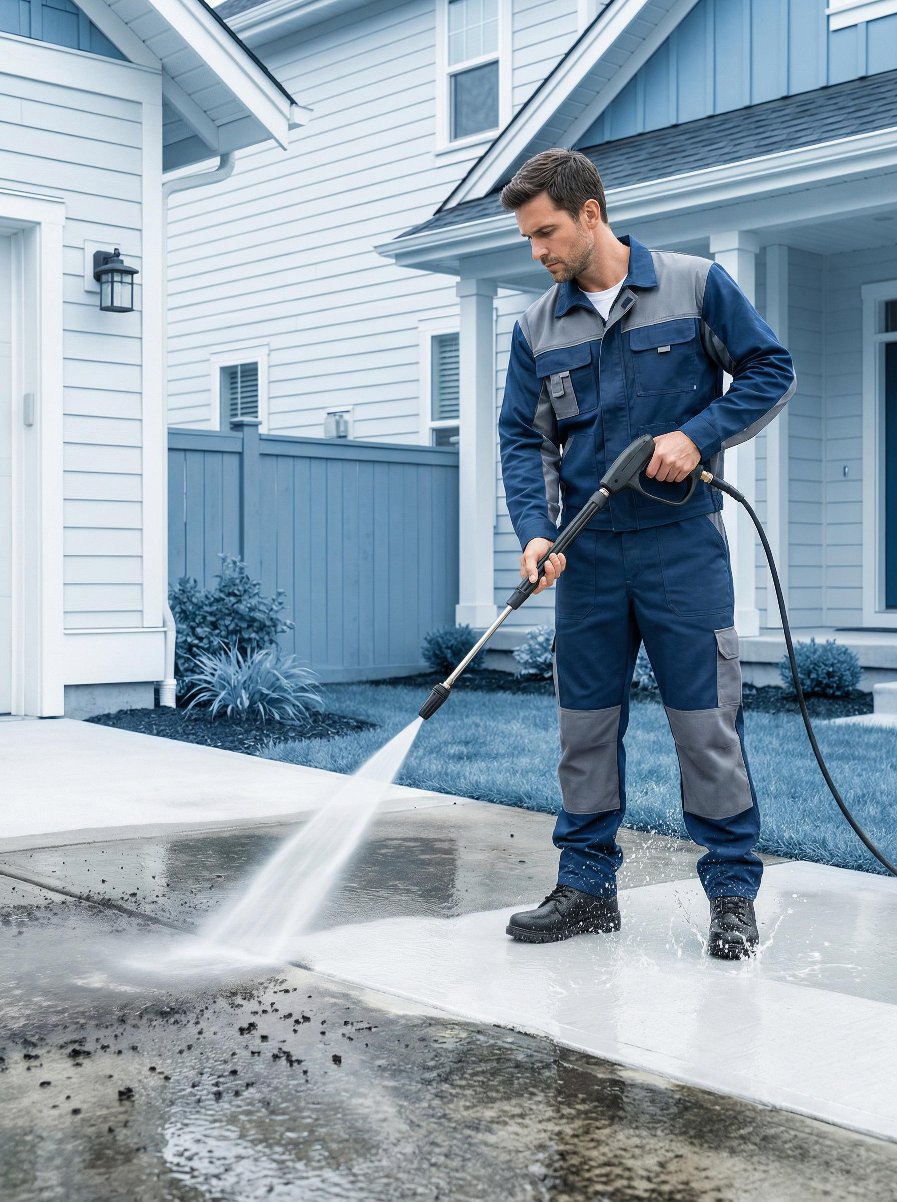 Patio pavers pressure washing result in Bay Area