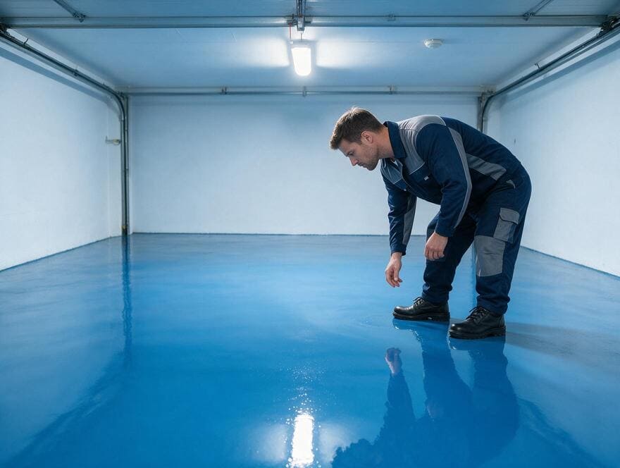 Seamless oil proof garage floor coating